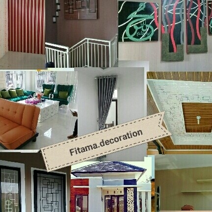 bengkel las fitama.decoration:pagar,kanopi,teralis jendela,pintu kawat nyamuk,tangga besi, putar,rebah dan balkon,bajaringan,plapon,kichenset,alumunium,gorden,walpaper,service sofa dll. logo